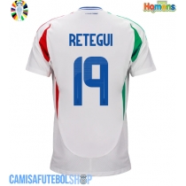 Camisa de time de futebol Itália Mateo Retegui #19 Replicas 2º Equipamento Europeu 2024 Manga Curta